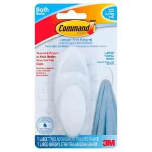 Command Large Towel Hook with Water-Resistant