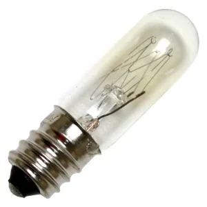 Eiko 15T4C-130V 130V 15W T-4 Candelabra Base Lamp Bulb