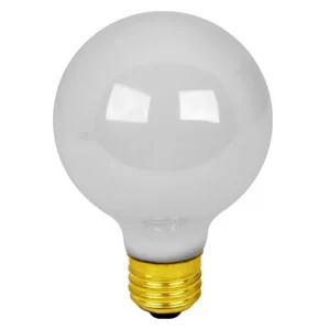 Feit Electric 25G25 W RP 25 Watt White Bath Vanity Globe Light Bulb